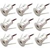LGJEGD Mini faretti Incasso a LED Faretti 12V DC dimmerabili for Illuminazione d'accento di armadi, Confezione da 9 (RGB,120 Degrees)