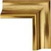 ITALIA CORNICI Maestri Artigiani - Cornice in legno da parete per Quadri tutte le misure, con Passepartout, Oro Argento Noce Azzurro (50 x 60 cm, ORO)