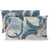 BANZAII TEXTILE INNOVATOR ONLINE Banzaii Coppia Federe 50x80 cm con Cerniera 100% Microfibra Manopesca, Set 2 Federe con Zip 50x80 cm, Made in Italy, Sara Acquamarina