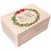 Creative Deco Scatola di Regalo per Natale Personalizzata Originali Regalo di Legno | Testo Desiderato Personalizzato Idea Regali Natale Individuale | Decorazione Natalizia | Per Donna, Uomo e Coppie