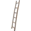 Biscottini Scaletta porta asciugamani bagno 180x8x37 - Scala Decorativa in Legno - Scala portasciugamani - Scaletta legno appendi asciugamani - Portasciugamani da parete Metallo, Bambu