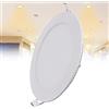 TTiiLoe Lampada da soffitto da incasso a LED da 15 W, 3000 K, luce bianca calda ultra sottile, foro Φ 180 mm, 960lm LED integrato da incasso per corridoio cucina