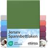 etérea Himmlische Qualität etérea Jersey lenzuolo con angoli 180x200-200x200 cm Cactus Epaisseur 15-25 cm - 100% Cotone - Oekotex materasso Letto copripiumino - lenzuola 180x200cm - 200x200cm Verde