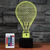 SUPERHONGJIHAO Luce notturna per i bambini 3D mongolfiera ha condotto la lampada con telecomando 16 colore che cambia regalo di compleanno di Natale per il bambino