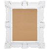 LIGUORO SHOP Cornice Rettangolare In Stile Barocco Veneziano Finto Vintage Shabby Chic cm 45x37 Per Foto Poster Stampe (Bianco)