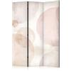 murando - Paravento Astratto 135x172 cm - Stampa bilaterale su tela in TNT 100% Non Trasparente Parete Divisoria Interno Separatore Stanza Pieghevole Decorazioni - stile bolla beige a-A-10251-z-a