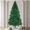 tectake® Albero di Natale Realistico, Albero di Natale Artificiale, Rami Flessibili, Facile Montaggio, con Supporto Stabile in Acciaio, Addobbi Natalizi per Casa - Verde - 230 cm / 1346 Rami Folti