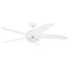 Westinghouse Lighting 7214040, Ventilatore Da Soffitto Con Cinque Pale Per Interni, Metallo, 80 Watts, Alogena, Bianco, 132 X 132 X 36 Cm