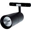 Planetitaly Faretto SPOT track binario magnetico nero LED 20W luce orientabile per vetrina negozio ufficio dimmerabile CCT luce 3000K 4000K 6400K alimentazione 48V