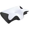 ZVD Cuscino Ortopedico Anti-Russamento per Apnea Notturna,Cuscino Antirussamento,Apnea Notturna,Supporto Cervicale in Memory Foam,Traspirante,per Tutte le Posizioni di Sonno (Nero)