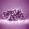 HAND - Luci Natale Interno e Esterno 300 LED con 8 Effetti Luce, Certificate, Basso Consumo e Impermeabili (Rosa, 15 metri)