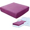 SHUOJIA Fodere per Cuscini per Divani, Protezioni per Cuscini per Sedili in Tessuto di Velluto Elasticizzato,Cuscino per Divano Fodera per mobili Coprisedile per Divano (Purple,Chaise Longue)