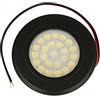 LEDLUX Mini Faretto Led Da Incasso 12V 24V 3W, Touch On/Off e Dimmer Direttamente da Faretto Stesso (Nero, Bianco Caldo 3000K)