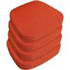 SDNAM 2/4/6 Pezzi Cuscini per Sedie Cucina con Lacci, Memory Foam Cuscino per Sedia Sala da Pranzo, Ufficio Cuscini per Sedie, Antiscivolo per Ufficio/Giardino/Terrazza/Interno/Esterno(#8,4pcs 43x42x5cm)