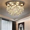 HPDTZ 50 cm, 9 teste K9, Plafoniera Soffitto Rotonda, Lampadario a LED Moderno, Lampade LED, per Soggiorno, Camera da Letto, Sala da Pranzo, 110 V-220 V, Illuminazione Interna
