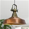 bamyum Asletl Lampadario Cucina Vintage, Lampada a Sospensione da Soffitto Industriale, Paralumi 40cm, Lampada da Soffitto Cucina Lampada a Sospensione Tavolo da Pranzo Lampadario Tono Rame