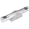 Housoutil Applique da Parete Rotante 360° in Alluminio 220V per Interni | Luce Bianca, 130 Lm, 18,5x4,4x3,6cm, per Specchi Trucco e Pareti Indoor, Argento