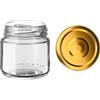 Firmadigaranzia srl 36 vasetti vetro PICCOLI per monodose miele confetture marmellata bomboniere segnaposto 40 ml con tappo twist-off