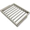 Emuca - Kit 7 aste per Pantaloni e Telaio con Guide a Chiusura Morbida per Armadio, Regolabile, modulo 600mm, Grigio Pietra