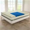 MAXIME MAISON - Topper Matrimoniale 150x200 Memory Foam da 5 cm (Morbido/Medio) Prodotto Italiano Antiacaro e Anallergico, Correttore per Materassi Vecchi o Scomodi