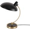 B·LED BARCELONA LED Lampada da tavolo Ulia - Design in stile Bauhaus | Lampada da scrivania con paralume orientabile, attacco E27. Lampada vintage retrò per comodino, scrivania, soggiorno