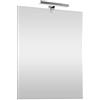 Inbagno Specchio con Lampada LED Reversibile, COMPLETA di luce LED cromata da 30 cm a risparmio energetico (Luce Naturale, 50x70 Reversibile)