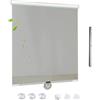 KOOEIN Tende a Rullo oscuranti Retrattile, Tende Parasole, Tende Avvolgibile con Ventose per finestre/Porte, Tende Regolabili, 30-76 cm di Larghezza Tenda Isolamento Termico,Grey-68x125cm/27x49in
