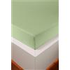 HEFEL Lenzuolo con angoli elasticizzati in jersey, 16 colori, tencel™ e cotone, 3 misure (Lind, 90-120 x 200-220 cm)