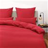 Blumtal Copripiumino Una Piazza e Mezza in Microfibra, Set Completo Copripiumino 1 Piazza e Mezza con 2 Federe Cuscini Letto, 220 x 220 & 40 x 70 (2x), Rosso