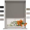 Raamdecoratie DTCH® Tenda a rullo oscurate senza fori 150 x 190 cm (LxA) Grigio, Misure da 40 a 240 cm di larghezza, tende a rullo per finestre senza forare, Tenda oscurante