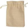 PLECUPE 20 Pezzi Panno di Lino di Iuta Sacchetti Regalo con Coulisse, 10x14cm Vintage Colore Puro Biancheria Borse Borse da Regalo Tela da Imballaggio Sacchetto dei Monili Candy Bags, Beige#1