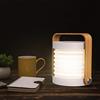 Felenny Lampada Lanterna Pieghevole Portatile Touch Control LED Light with Wooden Handle Lantern Light USB Ricaricabile Dimmerabile Scrivania Night Light for Bedroom Living Room Home