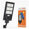 Generico Lampione Solare LED 1000W con Sensore di Movimento, 6 Moduli, 6500K, IP66, Telecomando, Pannello Solare Integrato & Batteria 12.000 mAh - Montaggio su Palo o Parete per Giardino/Cortile/Parcheggio