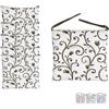 VIRSUS Set 6 Cuscini per Sedie a 4 Punti con Lacci 022, Misura 40x40 cm, Coprisedia da cucina, Imbottitura Poliestere e Rivestimento Cotone e Poliestere, Made in Italy (Bianco con Fiori Sabbia)