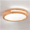 WOTTES Plafoniera Led Soffitto, Legname Plafoniera Soffitto, Plafoniera Led, 6000k 24w ø40cm Luce Fredda, Adatto A Camere Da Letto, Bagno, Soggiorni E Corridoi