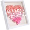 Presentimental Regalo Festa Della Mamma Regali per la mamma Cornici Personalizzato con Nome Fiore di Rosa 8x8 Portafoto Album