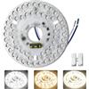 BomKra Kit di retrofit per ventilatore da soffitto a LED - 24 W dimmerabile pannello di ricambio, pannello di ricambio per plafoniera PCB 3CCT 3000K 4500K 6000K 2340LM dimmerabile 100-265V (160mm 24W)