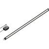 ledscom.de Apparecchio LED sottopensile SIRIS nero opaco con alimentatore, montaggio ad angolo, piatto, 90cm, 963lm, bianco caldo