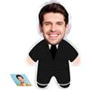 LucBuy Cuscino Viso Personalizzato, Cuscini Personalizzati con Foto di Bambole di Peluche, Decorazione Divano con Stampa 3D Bifacciale Cuscino Brutto, Regali per Compleanni e Anniversari (Stile 5)