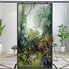Lumanduo Pellicola per finestre, per privacy, Decortive Forest Creek, pittura ad olio statica, senza colla, rivestimento per finestre, tinta per finestre (E, 82 x 120 cm (82 x 120 cm)