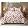 Tex family Copripiumino Miros Cuore Rosso - 100% Cotone Tirolese Made in Italy - Cuori su Entrambi i Lati - Cm. 250X200