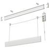TENDEEVOLUTION Binario Tenda a Pacchetto a Vetro 3 Calate in Alluminio con Sgancio Rapido, a Soffitto Parete o su Infisso, Bastone Binario per Tende a Pacchetto Moderne (80 CM COMANDO DESTRO)