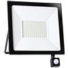 BAKAJI Faro Led Esterno con Sensore di Movimento PIR Regolabile 100W Luce Bianco 6000K Ultra-Luminoso 8000LM Lampada Faretto Slim da Giardino Illuminazione di Sicurezza Faretti Impermeabile IP65