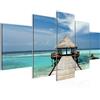 Runa Art Spiaggia Mare Murali Tela Non Tessuta 5 Pezzi Ponte Oceano Blu Camera Da Letto Corridoio 611953a