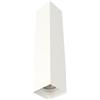 L+ plafoniera, in Metallo, forma squadrata, dimensioni 6cmX6cmX30cm, colore bianco opaco, Made in Italy