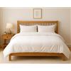 Tata Home Set Copripiumino Matrimoniale in Cotone Sacco Piumone 250x200 cm e Federe 52x82 Set Copripiumino Certificato Oeko-Tex Colore Bianco
