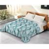 BANZAII TEXTILE INNOVATOR ONLINE Banzaii Trapunta Singola 170x260 cm Invernale in Ecopiuma da 380 gr/mq calda e morbida - Piumone Invernale Anallergico e Traspirante - Prodotto in Italia - Miriam Verde