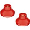 ledscom.de 2 pz. plafoniera/porta lampada ELEKTRA, porcellana, rosso lucido, 1x E27 max. 300W