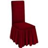 SalGiu Vestisedia Volant Gonna Con Schienale (6 pezzi) Elasticizzato Eleganti Universale (6 Bordeaux)