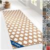 Floordirekt - Tappeto con Motivo, passatoia a Pelo fine, per Cucina, corridoio e Soggiorno, su Misura, Decorazione Vintage Ispirata all'Oriente (80 x 250 cm, Cardiff)
